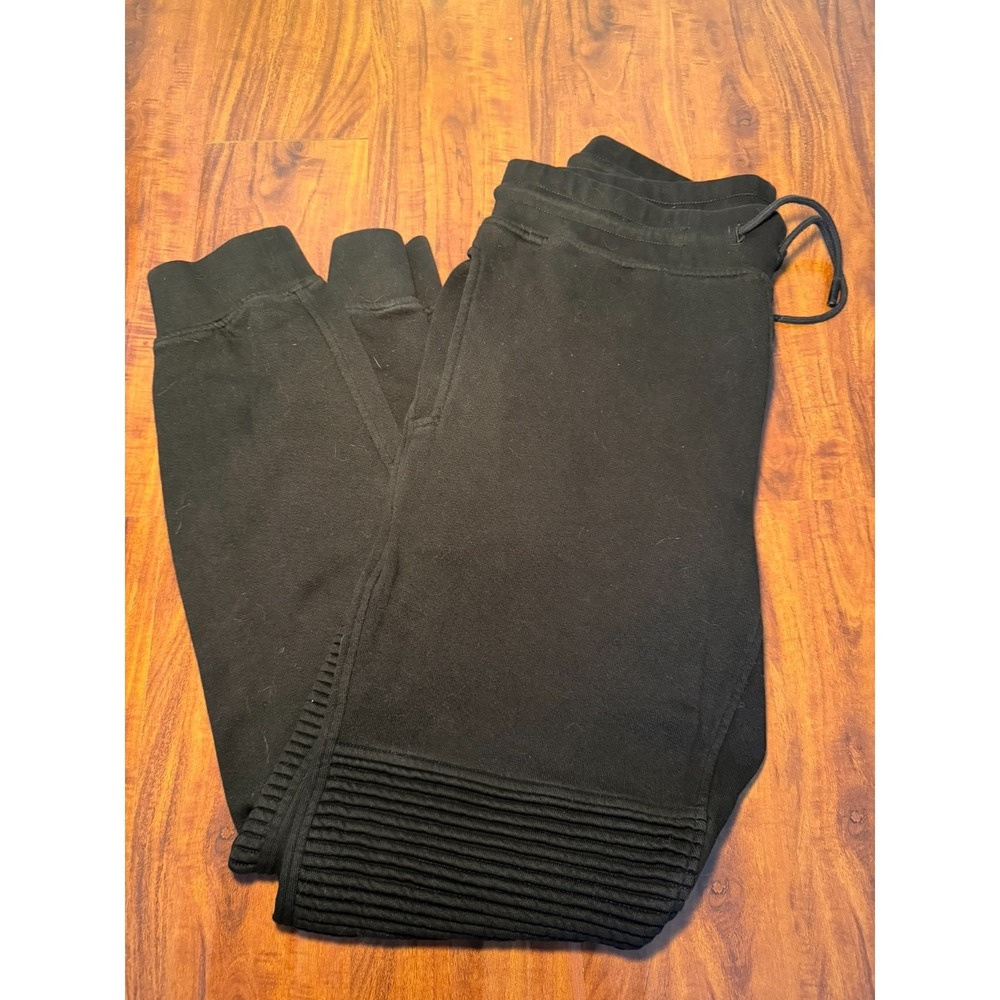 Cotton Citizen Women's Black Moto  Sweatshirt Joggers Pants Size L